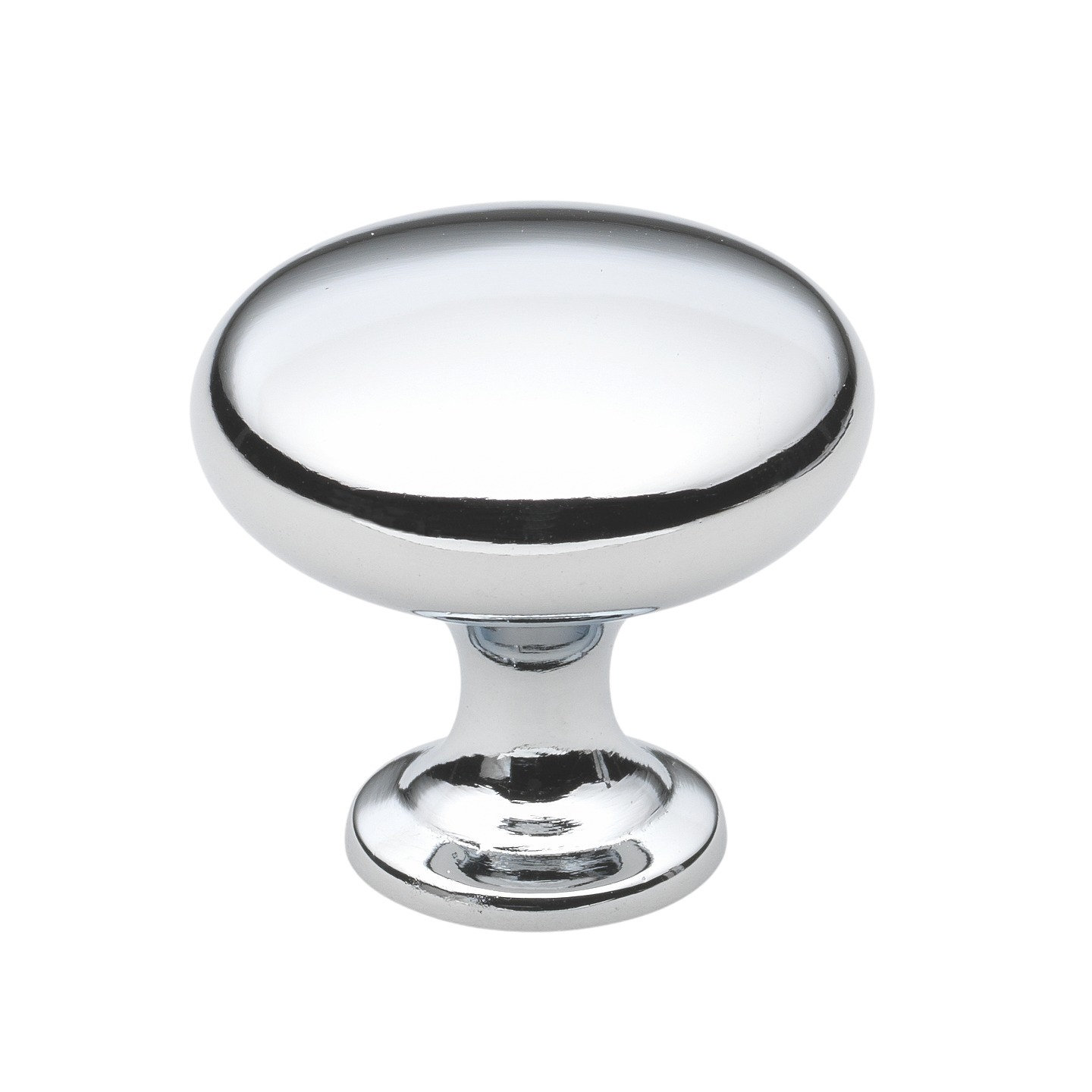 Metal Mushroom Cabinet Knob, Polished Chrome
