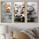 «White and Orange Urban Oasis Hibiscus Beauty - Hibiscus», ensemble de reproductions d'art mural
