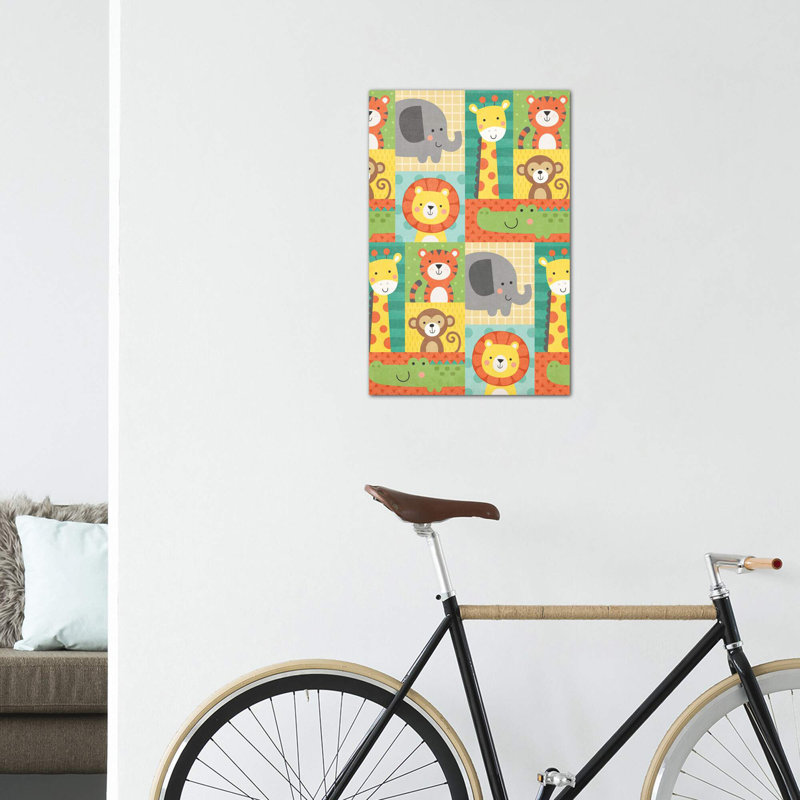 «Wild About Baby III» par Gail Veillette - impression d'art graphique, H 12 po x l 8 po x P 0,75 po, Toile tendue