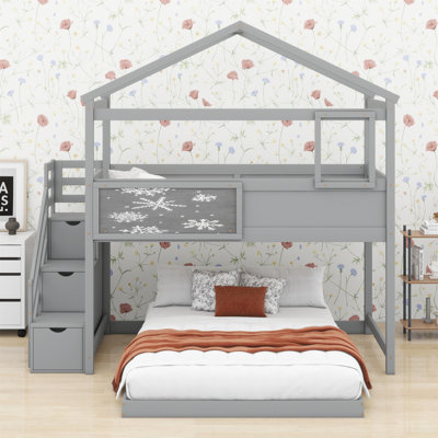 Alansen Kids Twin Over Full Bunk Bed