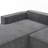 111.5"W L-Shaped Chenille Couch,No Assembly Require-664381175