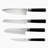 Babish 5 Piece High Carbon Stainless Steel and Solid Wood Knife Block Set-125490503