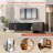 VIBE HAUS  66.7'' Light Luxury TV Stand For Tvs Up To 70 Inches, Modern TV Cabinet With Metal Legs, 1 Drawer, 2 Cabinets And Adjustable Shelves For Living Room-1754436006