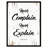 «Never Complain Never Explain Katharine Hepburn», reproduction d'art textuel sur toile encadrée-24776312