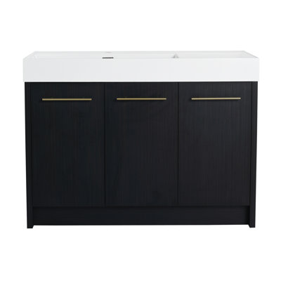 48 Inch Freestanding Bathroom Vanity with Resin Sink