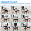 Ergonomic Office Chair,Cross Legged Desk Chair,360°Swivel Meditation Chair with Wheels,ADHD Desk Yoga Chairs,Adjustable Height for Meditation,Wide Criss Cross Design,Lumbar Support,Kneeling Chair