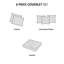 Courtepointe en coton 6 pièces - double / grand avec coquillages, étoiles de mer et coraux-129844909-129844910