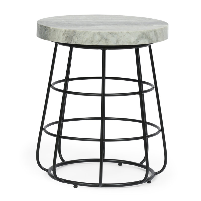 Marble Top End Table