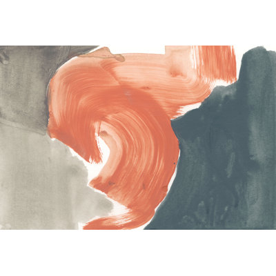 Coral Curves II by Jennifer Goldberger - Painting on Canvas