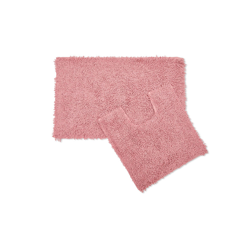 Delphinia Non-Slip Bathroom Set, Pink