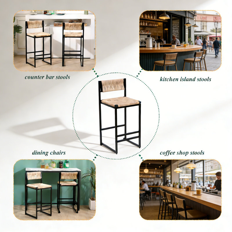 Ensemble de 2 tabourets de bar Honey