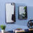 Metal Flat Wall Mirror with Shelves