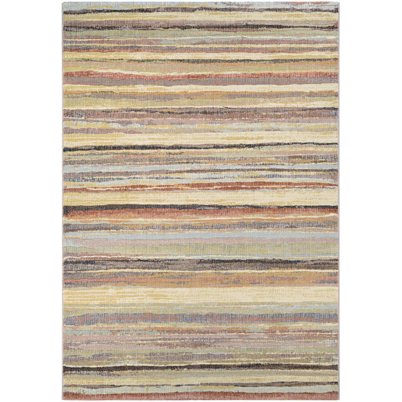 Healdton Abstract Indoor Rug, Rectangle 5'3" x 7'6"