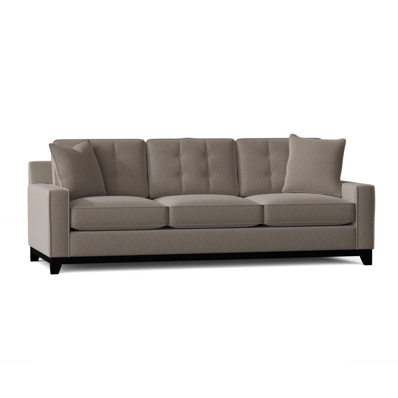 Carollton Upholstered 93'' Sofa, Heavenly Cinder Chenille