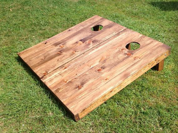All American Tailgate Manufactured Wood Cornhole Set
