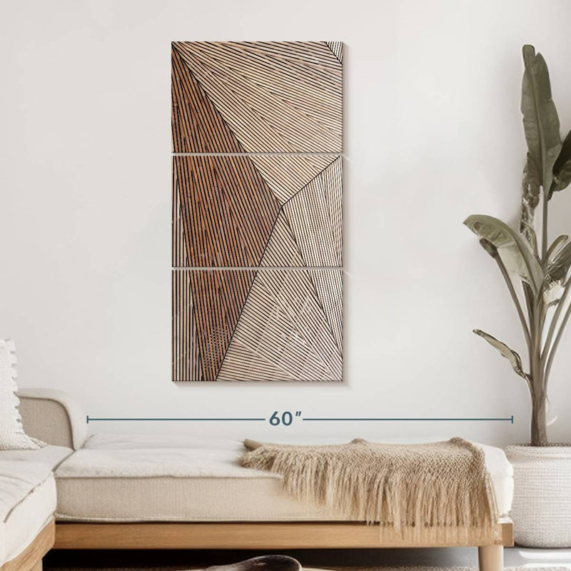 Architecture, structure en bois, 3 pièces, H 52 po x l 24 po x P 1,25 po