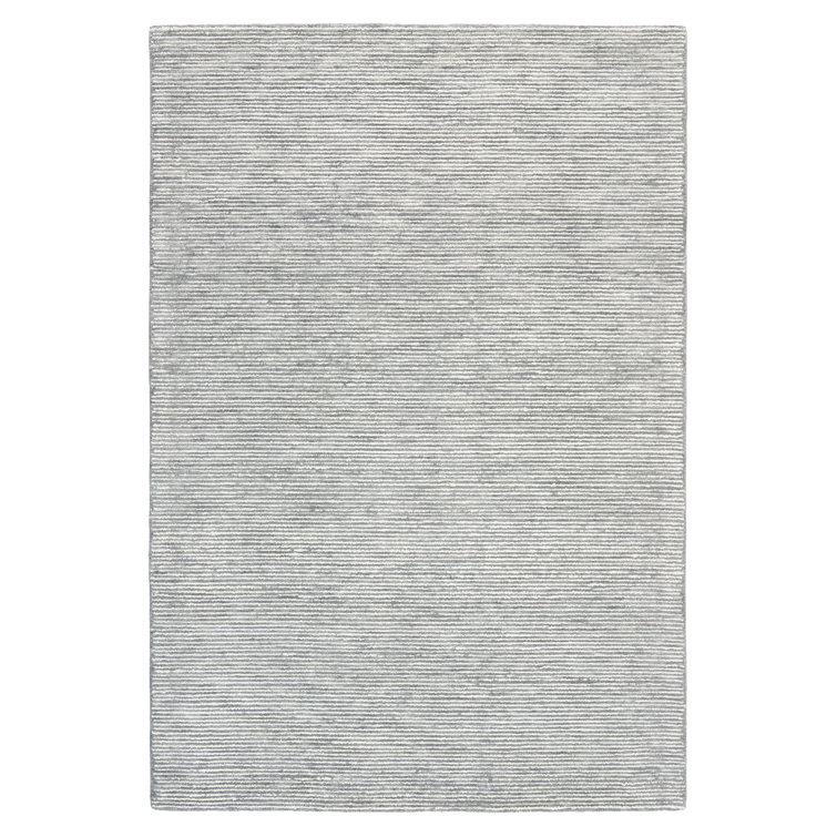 Town & Country Luxe Rita Ribbed Textured Handcrafted Area Rug Grey/Blue/Ivory