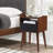 Mid Century Nightstand Set Of 2, Modern Side End Table With Charging Station And Storage