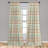 Abstract Semi-Sheer Rod Pocket Curtain Panels-45204987