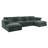 6 - Piece Chenille Sectional-1794957510
