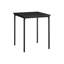 Table d'appoint noire moderne de 56 cm de hauteur, de forme carrée, idéale comme table de chevet ou meuble d'appoint dans un salon. Montage simple et rapide, convient à toutes les pièces.