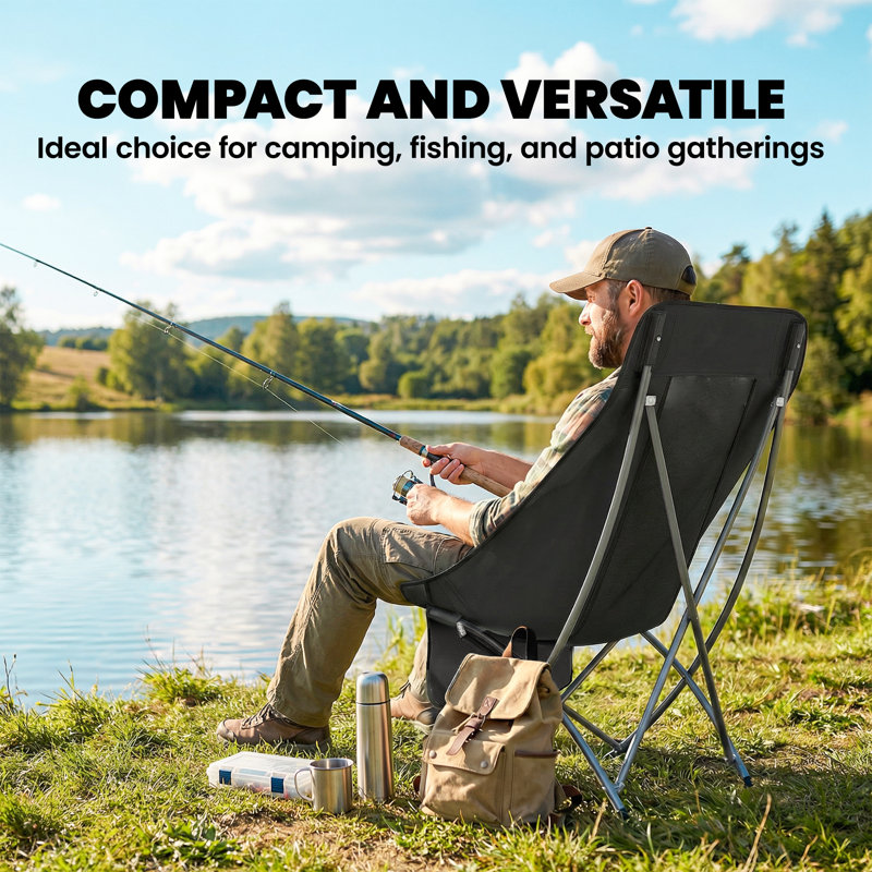 Camping Chair, Black