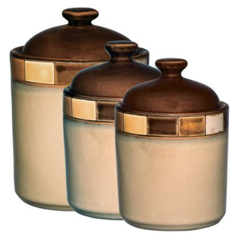 Stoneware Canister - Set of 3