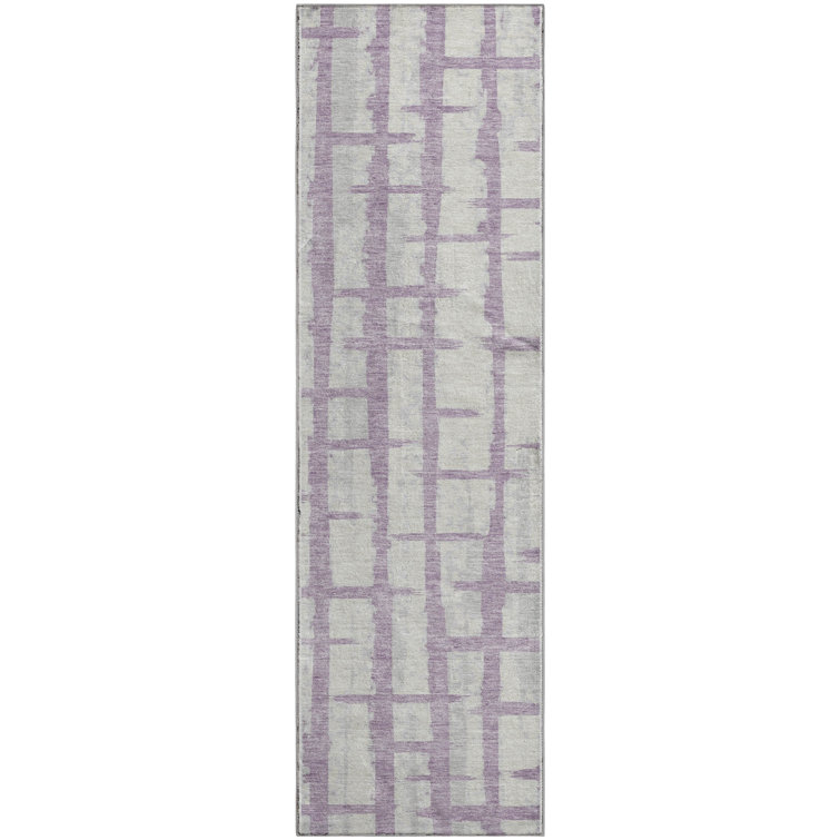 Premium Machine Washable Prisco Lavender Rug