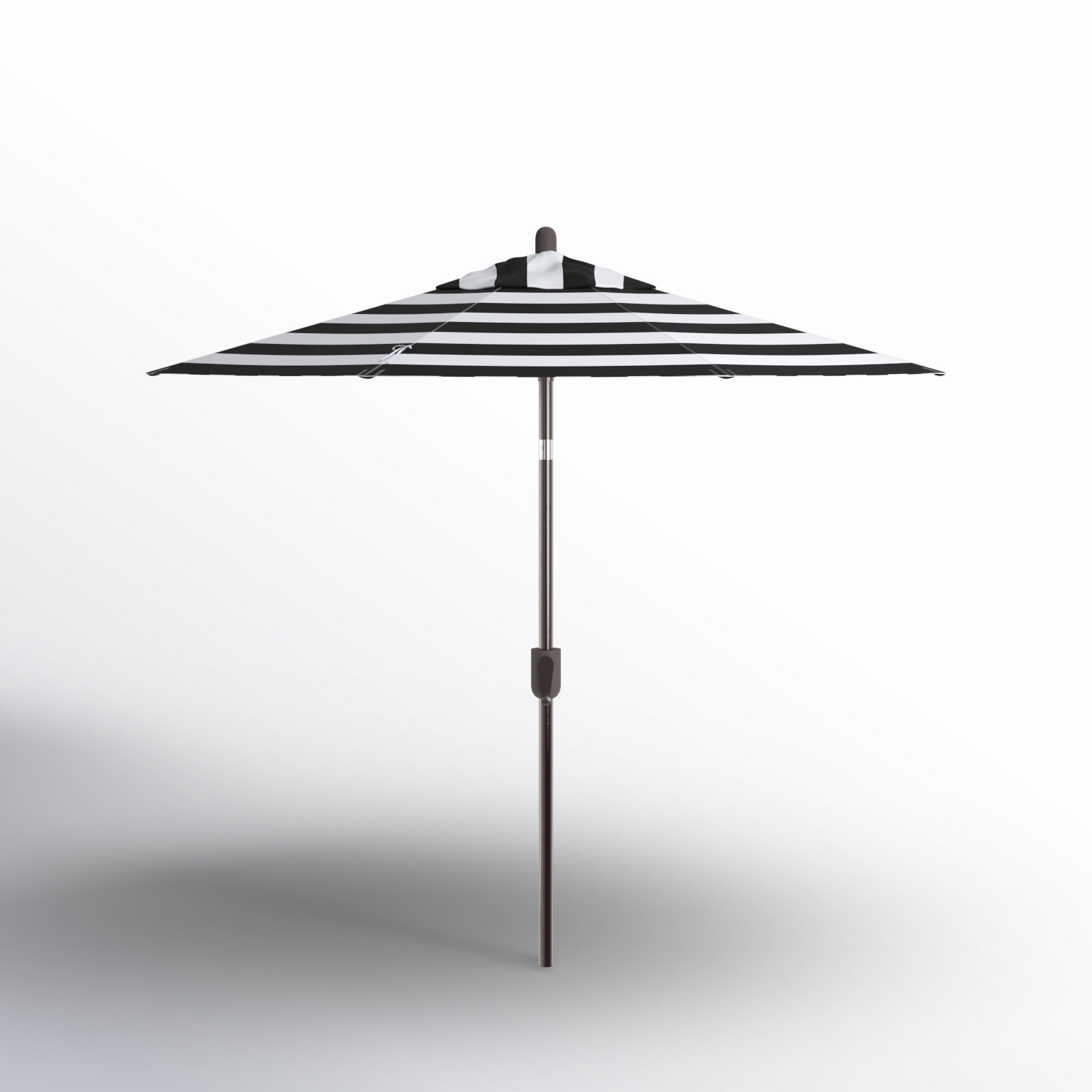 Natalie 8' 8" Market Sunbrella® Umbrella, Antique Bronze, Spectrum Graphite Sunbrella® Plainweave