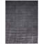 Tapis noir | Tapis tissé à la main en laine et bambou