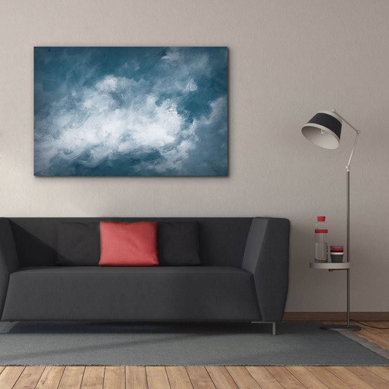 Art mural sur toile Winston Porter «Hedgerow 2 Clouds» par Julia Purinton, H 40 po x l 60 po x P 1,5 po