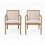 Chaises d'extérieur en bois d'acacia