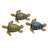 Trombley Polystone Turtle Decorative Brown Sculpture Set