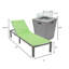 Chaise longue d'extérieur en aluminium avec foyer-258369351-204879564