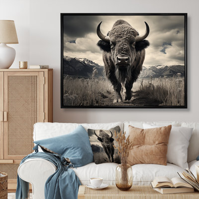 Bison Majestic Bison - Bison, reproduction sur toile