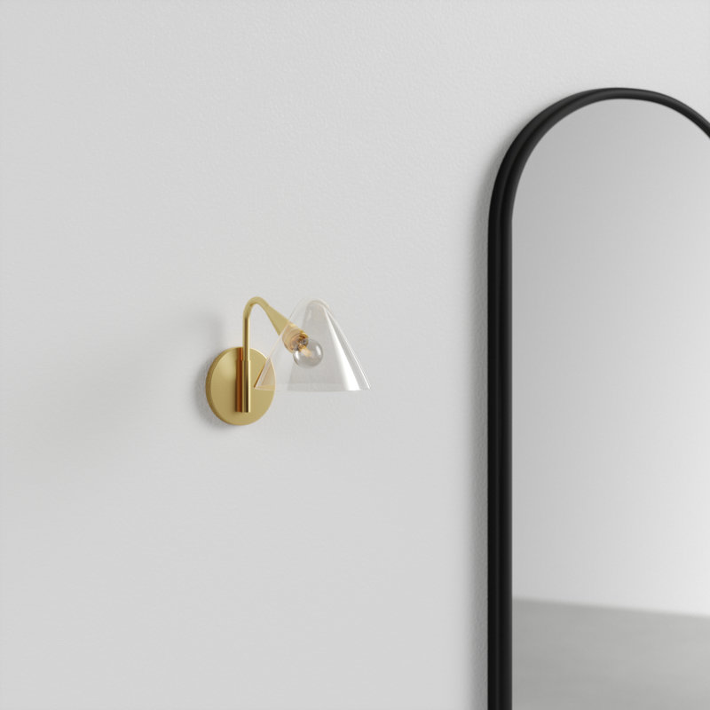 Kilby Armed Sconce, Aged Brass