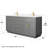 Beckett TK 72'' Double Bathroom Vanity with Quartz Top-99459470-99459471-124968316