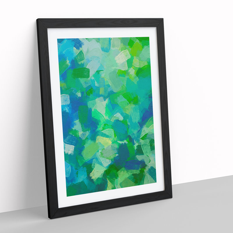 Adventure Of The West Abstract - Wall Art, 36cm H x 27cm W, Black Framed