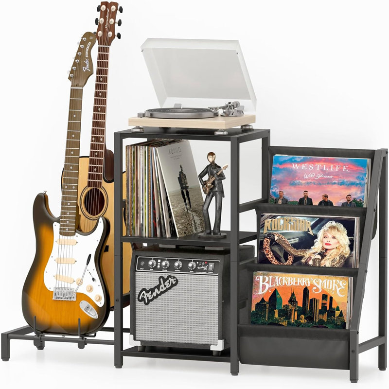 Support pour tourne-disque Mid Mid Century