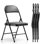 Ensemble de 4 chaises pliantes, chaises pliantes rembourrées en cuir, chaises pliantes robustes en métal, faciles à utiliser et à ranger, tant à l'extérieur qu'à l'intérieur, pour la maison, le bureau, les fêtes et le confort