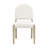 Ellis Mid-Century Fabric Upholstered Armless Dining Chairs With Rubberwood Frame-120098140