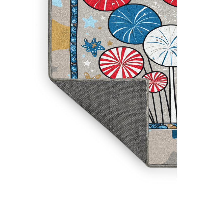 Tapis vacances des fêtes The Holiday Aisle®, Rectangulaire 8 pi x 12 pi