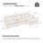 4-Piece 113'' Reversible Modern Upholstered L-Shape Sectional Sofa With Ottoman- Premium Fabric-763621456