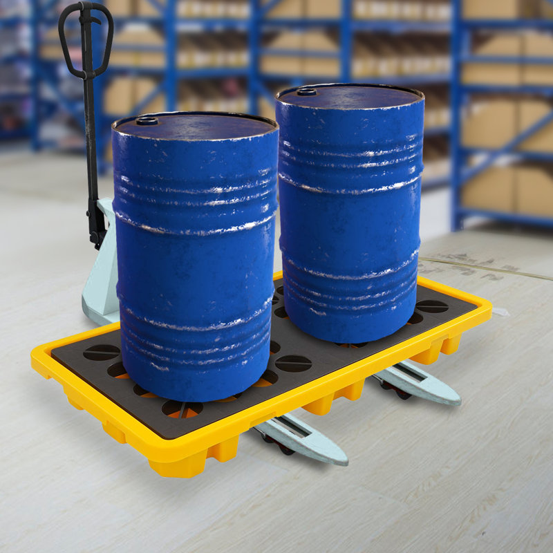 Spill Containment Platform Industrial Storage Material Handling With Drain Outlet