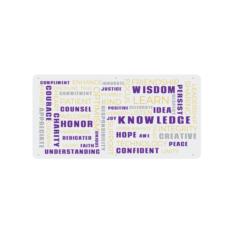 AmTab - WordWall-S08-3060-EC - Word Wall - Style 8 - 30"W x 60"L