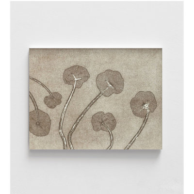Kidney Fern Brown Illustration Wall Art, Rustic Fern Leaves Wall Art, Farmhouse Style Grandpa Home Studio Desk Wall Decor