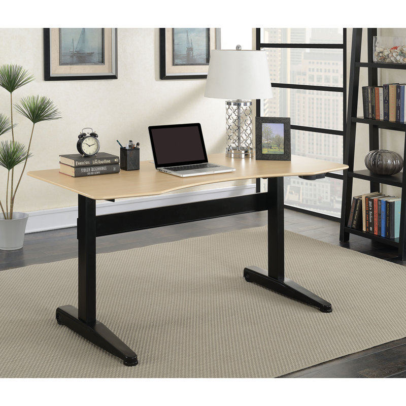 Bureau pour travailler debout à hauteur réglable, H 28,75 po x l 59,18 po x P 29,18 po, Noir