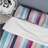 Vibrant Purple Striped Harmony Pattern Duvet Cover-916106075