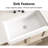 30'' L Single Bowl Fireclay Kitchen Sink