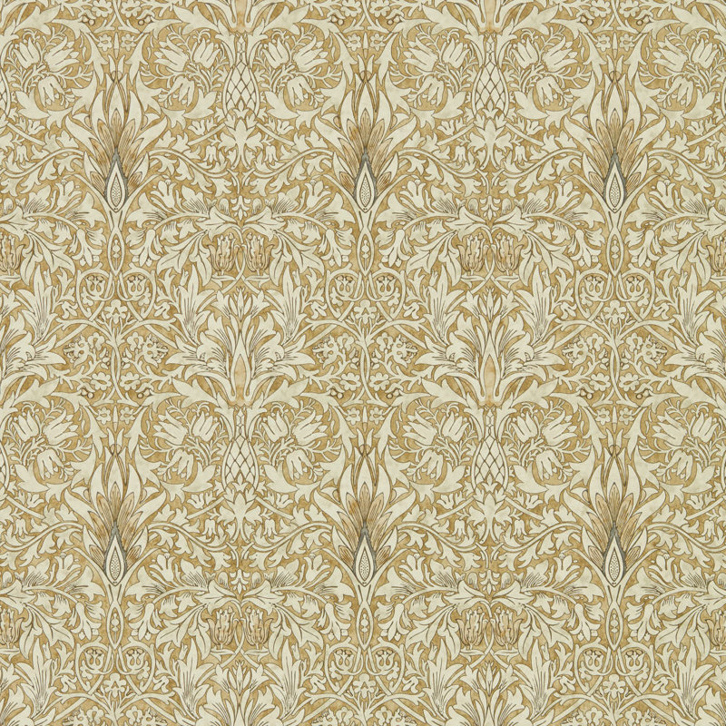 Acanthus 10.05m x 68.6cm Matte Wallpaper Roll, Metallic